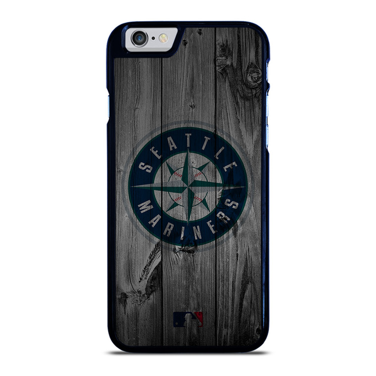 SEATTLE MARINERS BASEBALL MLB WOOD LOGO iPhone 6 / 6S Case Cover