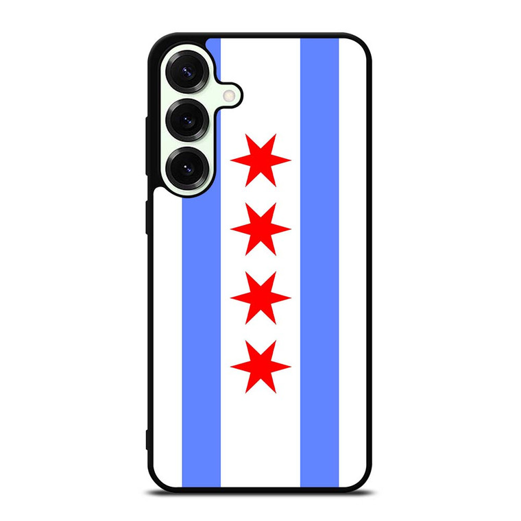 FLAG OF CHICAGO Samsung Galaxy S25 Plus Case Cover