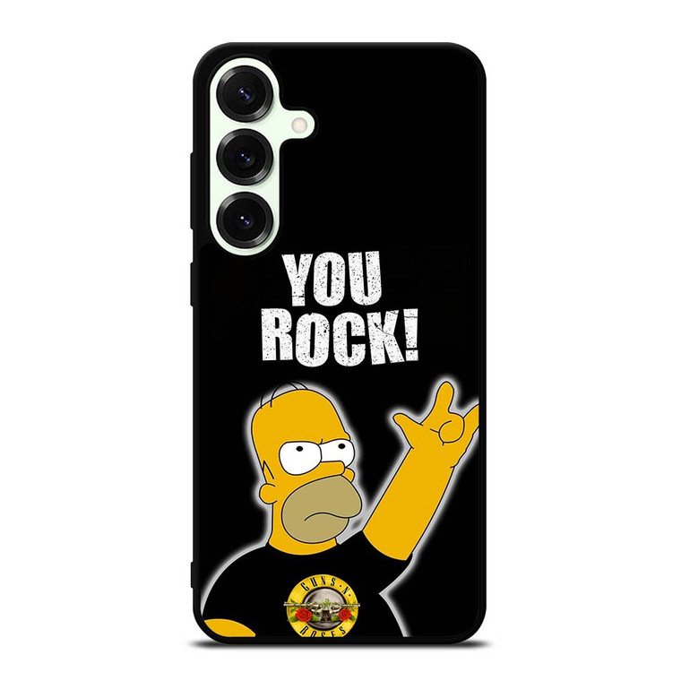 GUNS N ROSES ROCK HOMER SIMPSONS Samsung Galaxy S25 Plus Case Cover