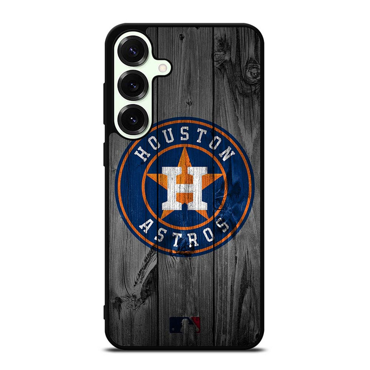 HOUSTON ASTROS BASEBALL MLB WOOD LOGO Samsung Galaxy S25 Plus Case Cover