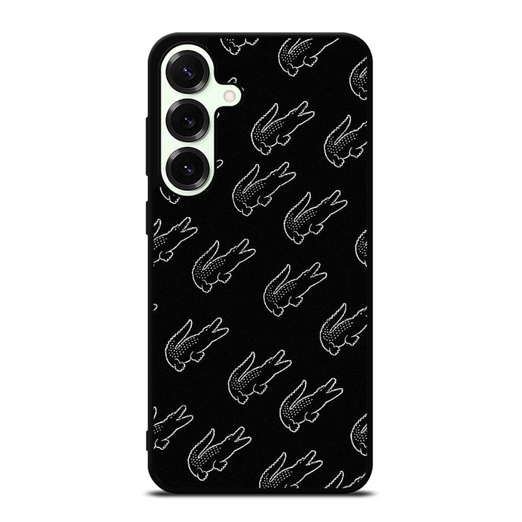 LACOSTE BLACK WHITE Samsung Galaxy S25 Plus Case Cover