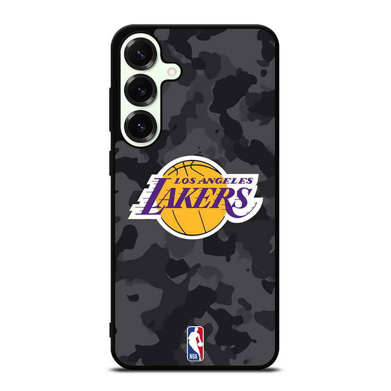LOS ANGELES LAKERS BLACK CAMO Samsung Galaxy S25 Plus Case Cover