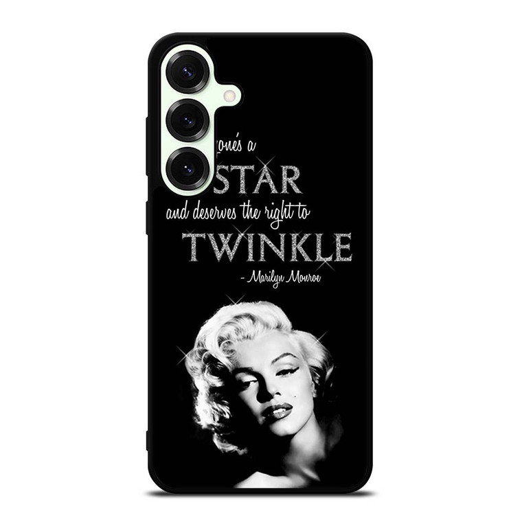 MARILYN MONROE BLACK QUOTES Samsung Galaxy S25 Plus Case Cover