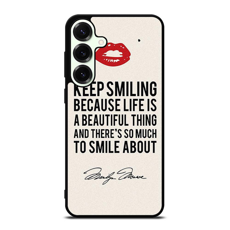 MARILYN MONROE QUOTES Samsung Galaxy S25 Plus Case Cover