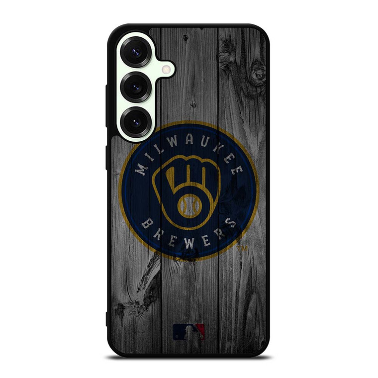 MILWAUKEE BREWERS BASEBALL MLB WOOD LOGO Samsung Galaxy S25 Plus Case Cover