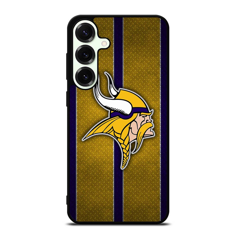 MINNESOTA VIKINGS NFL METAL STRIPE Samsung Galaxy S25 Plus Case Cover