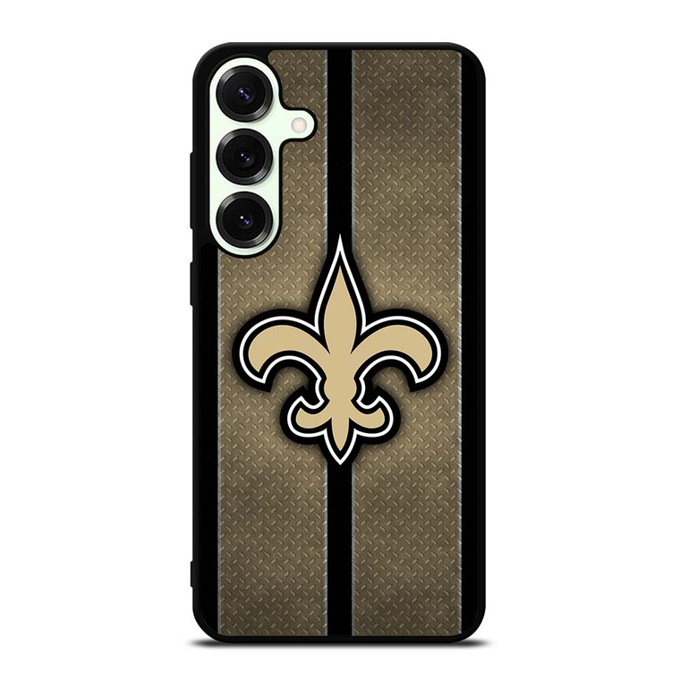 NEW ORLEANS SAINTS NFL METAL STRIPE Samsung Galaxy S25 Plus Case Cover