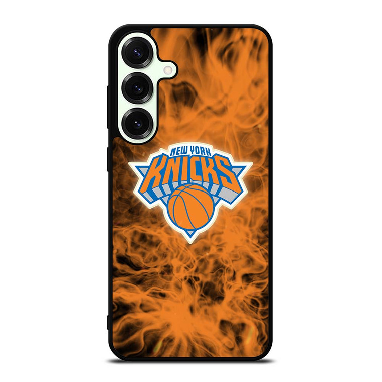 NEW YORK KNICKS BASKETBALL NBA FIRE Samsung Galaxy S25 Plus Case Cover