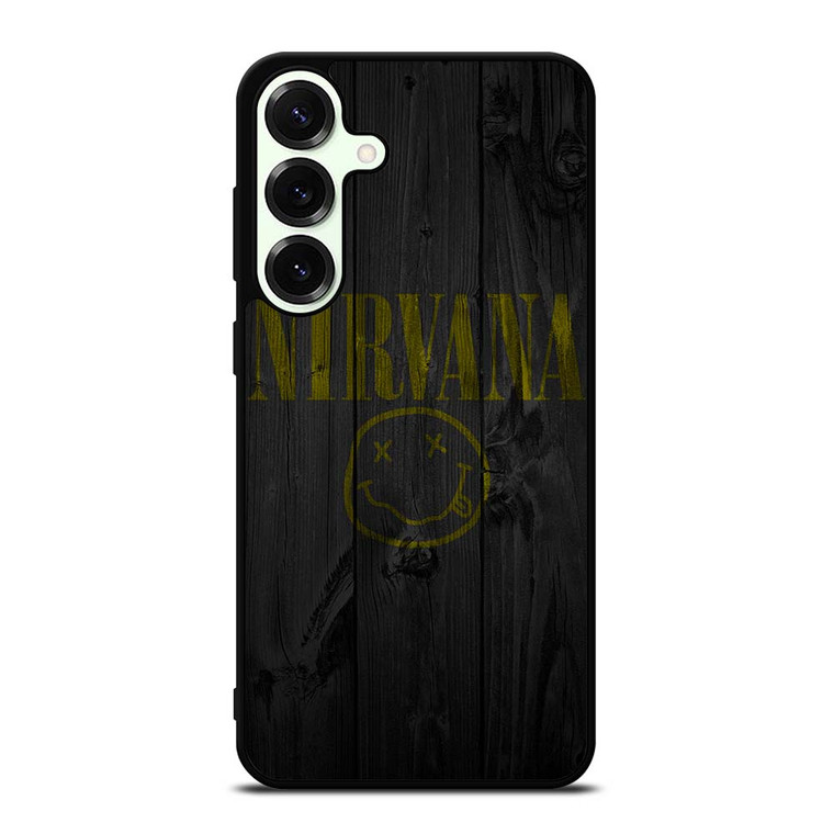 NIRVANA ROCK BAND WOODEN LOGO Samsung Galaxy S25 Plus Case Cover