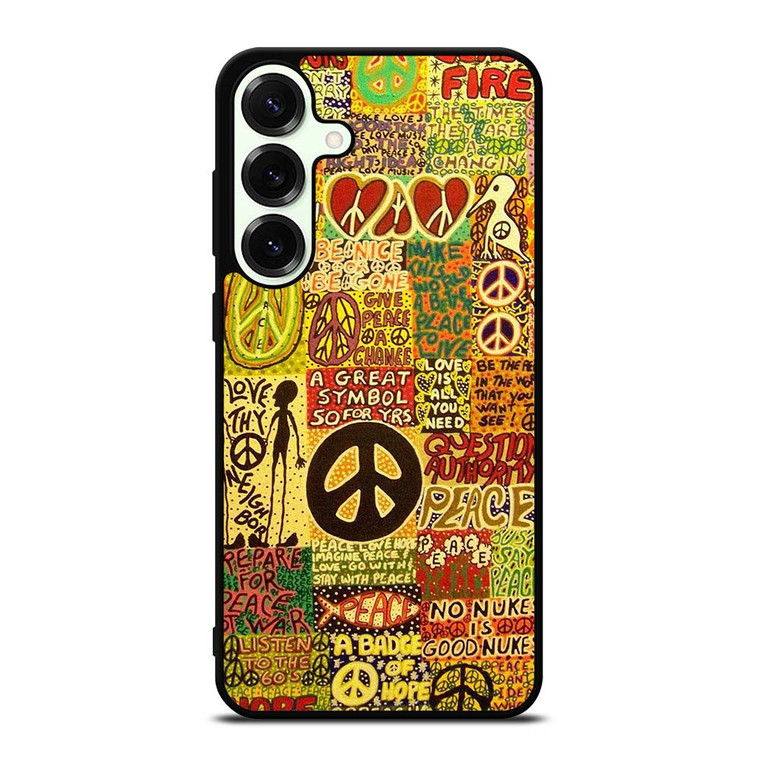 PEACE TAPESTRY PATTERN Samsung Galaxy S25 Plus Case Cover