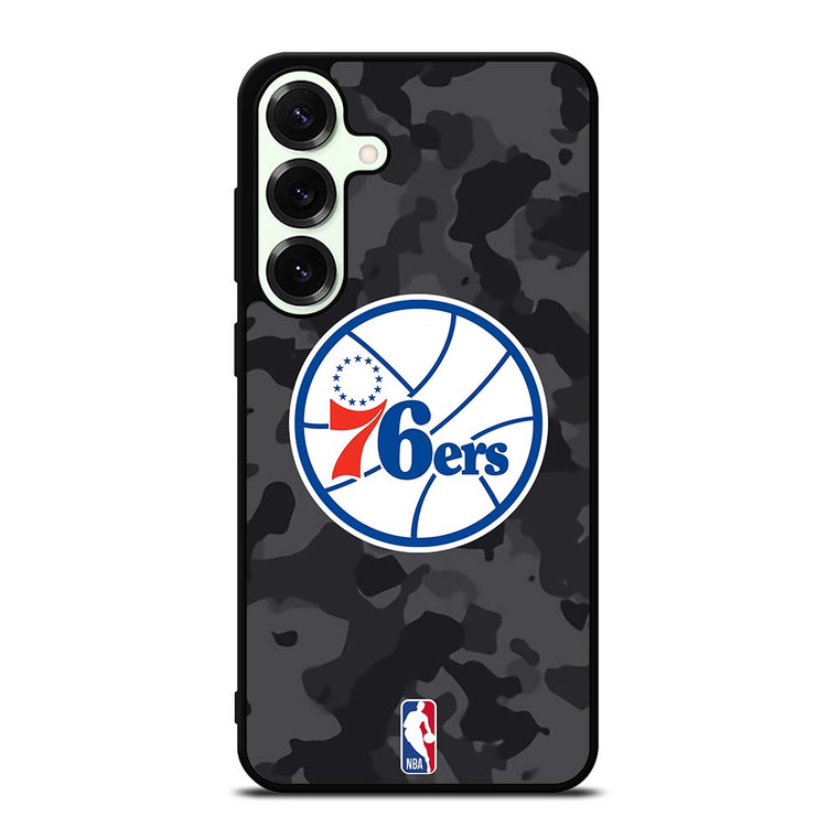 PHILADELPHIA 76ERS BLACK CAMO Samsung Galaxy S25 Plus Case Cover