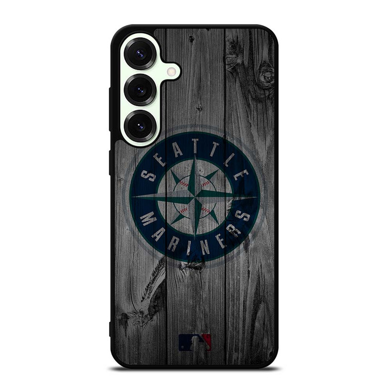 SEATTLE MARINERS BASEBALL MLB WOOD LOGO Samsung Galaxy S25 Plus Case Cover