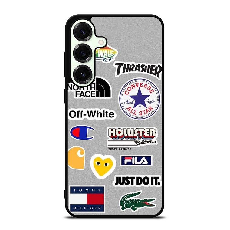 SKATEBOARD BRAND STICKER COLLAGE Samsung Galaxy S25 Plus Case Cover