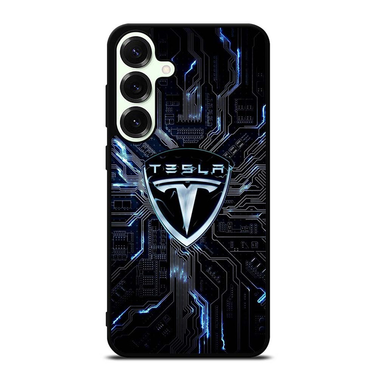 TESLA ELECTRIC CAR LOGO Samsung Galaxy S25 Plus Case Cover
