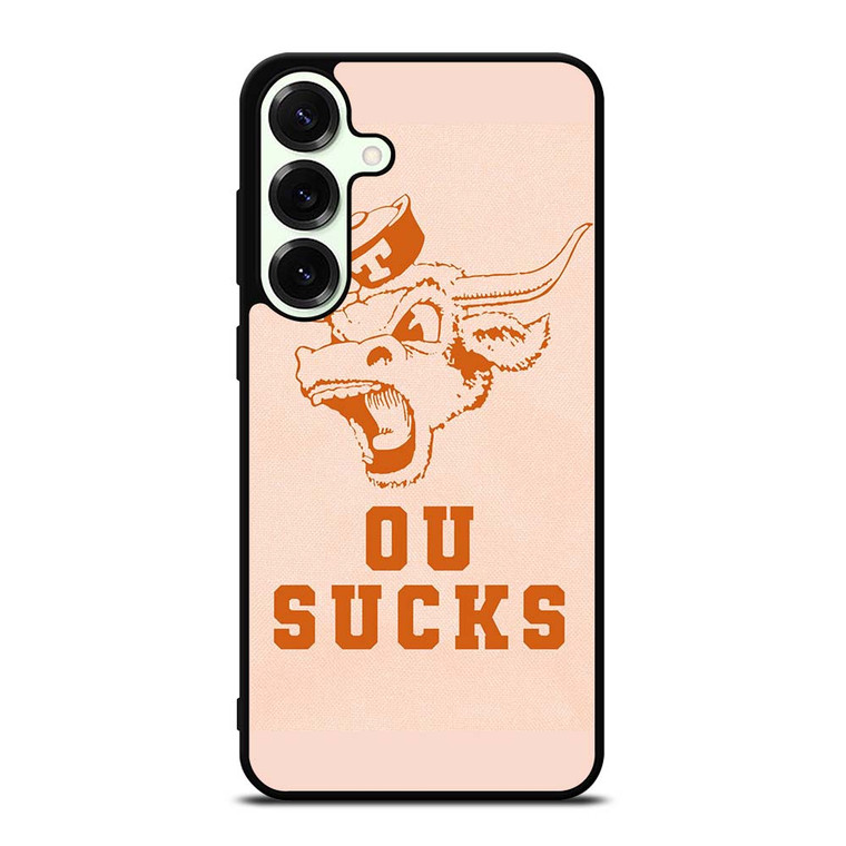 TEXAS LONGHORN ICON OU SUCKS LOGO FOOTBALL UNIVERSITY Samsung Galaxy S25 Plus Case Cover