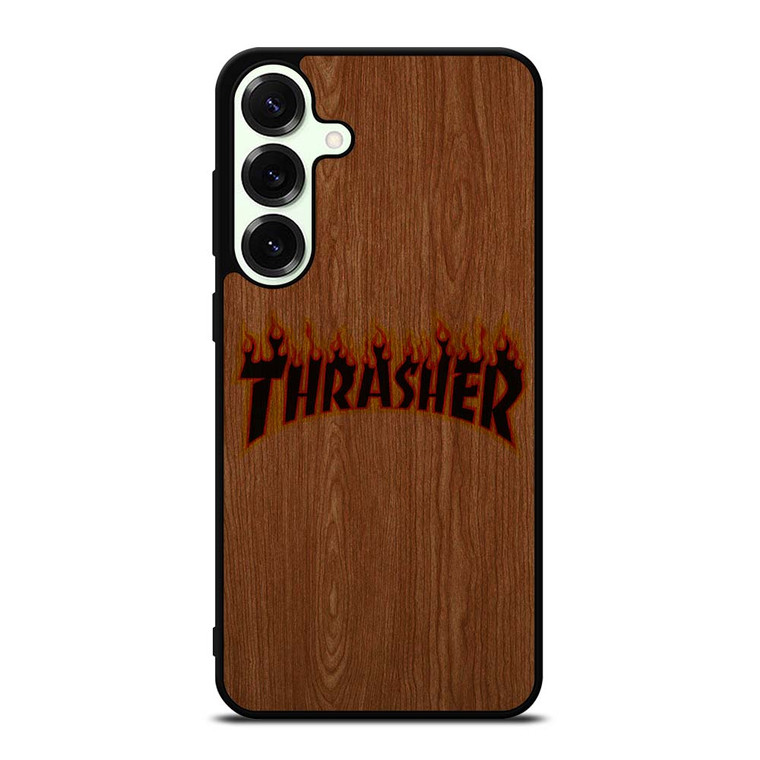 THRASHER SKATEBOARD WOODEN LOGO Samsung Galaxy S25 Plus Case Cover