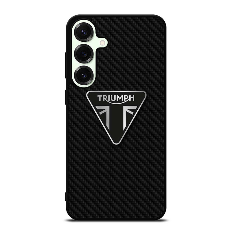 TRIUMPH MOTORCYCLES CARBON FIBER Samsung Galaxy S25 Plus Case Cover
