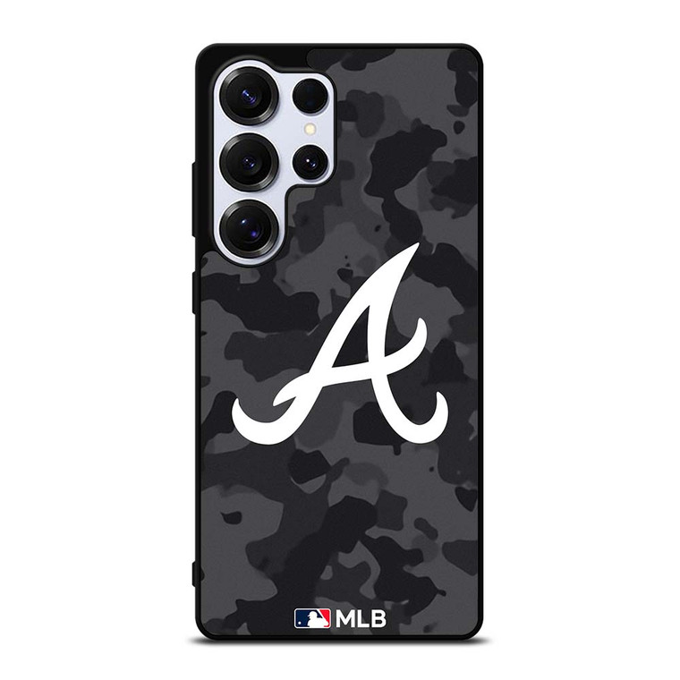 ATLANTA BRAVES BASEBALL BLACK CAMO Samsung Galaxy S25 Ultra Case Cover