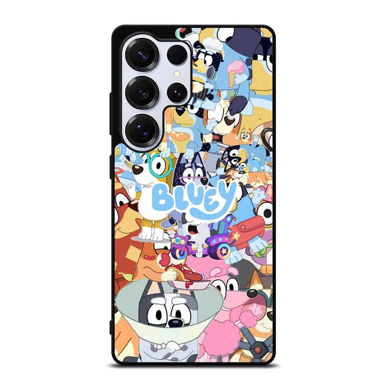 BLUEY CARTOON CHARACTERS COLLAGE Samsung Galaxy S25 Ultra Case Cover
