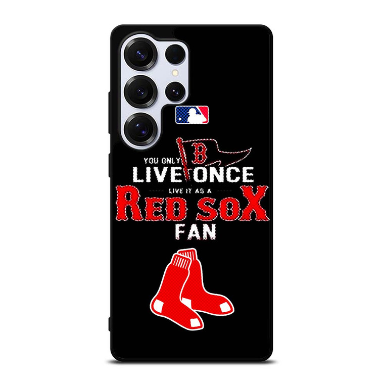 BOSTON RED SOX MLB BASEBALL FANS Samsung Galaxy S25 Ultra Case Cover