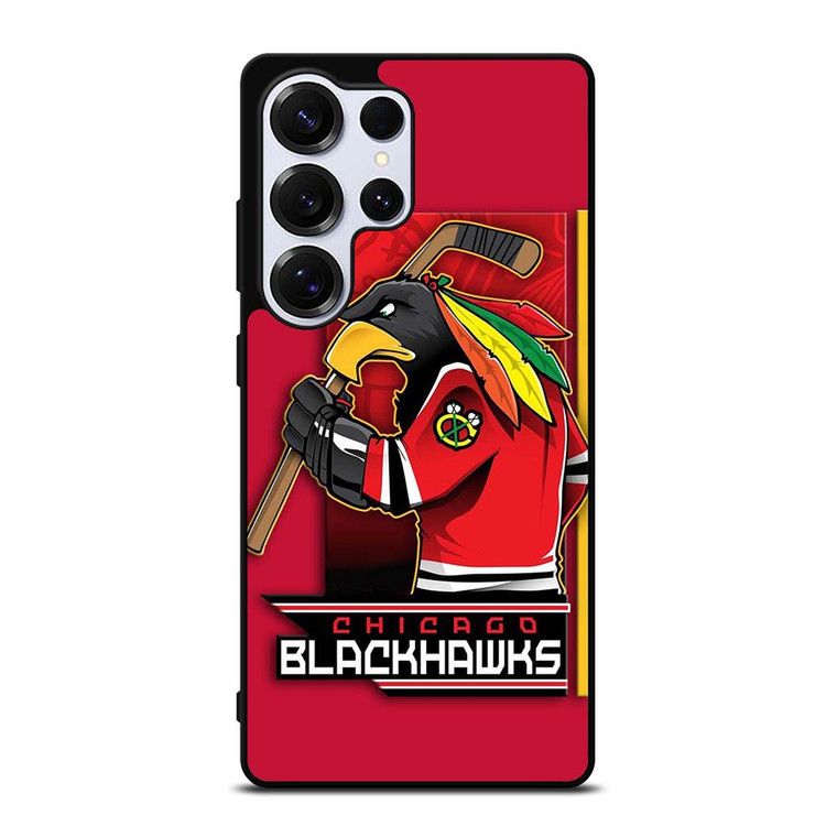 CHICAGO BLACKHAWKS HOCKEY TEAM LOGO MASCOT Samsung Galaxy S25 Ultra Case Cover
