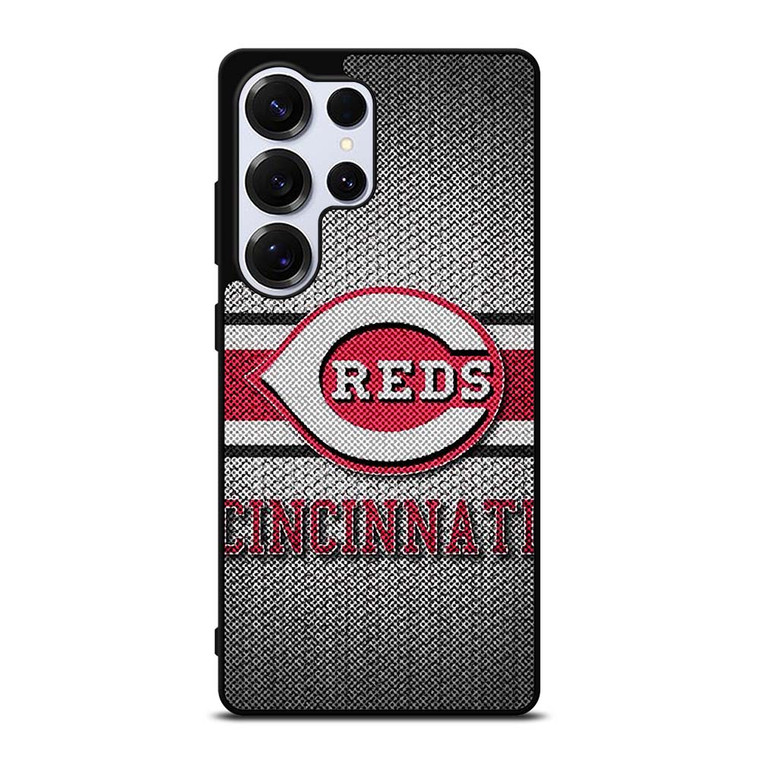 CINCINNATI RED MLB BASEBALL METAL Samsung Galaxy S25 Ultra Case Cover