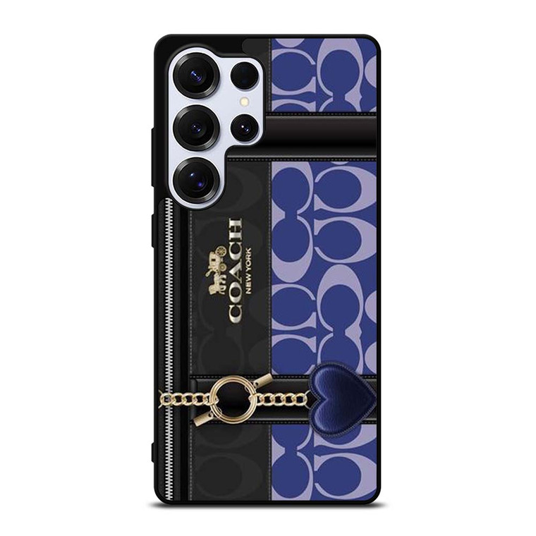 COACH NEW YORK LOGO BLUE BAG Samsung Galaxy S25 Ultra Case Cover