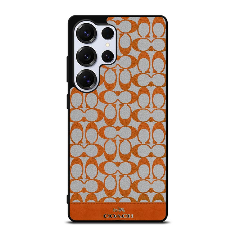 COACH NEW YORK LOGO PATTERN ORANGE EMBLEM Samsung Galaxy S25 Ultra Case Cover COACH NEW YORK LOGO PATTERN ORANGE EMBLEM Samsung Galaxy S25 Ultra Case Cover