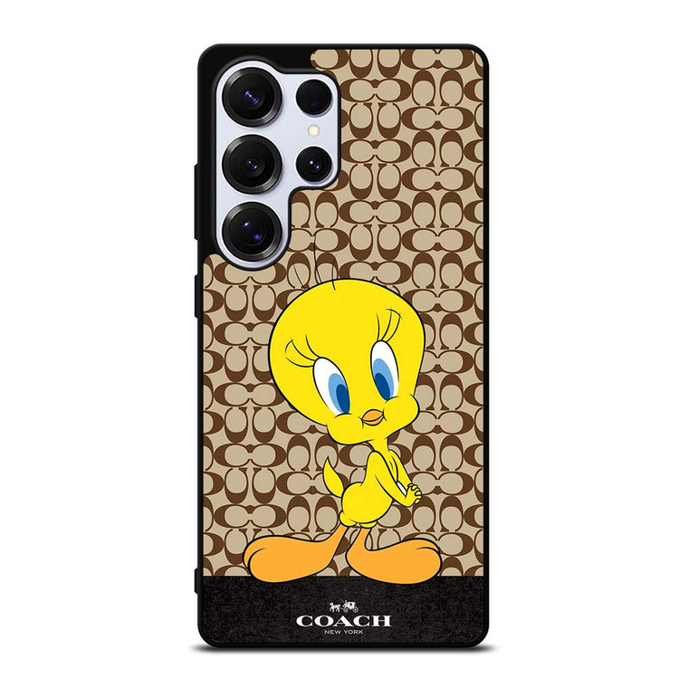 COACH NEW YORK LOGO TWEETY BIRD Samsung Galaxy S25 Ultra Case Cover