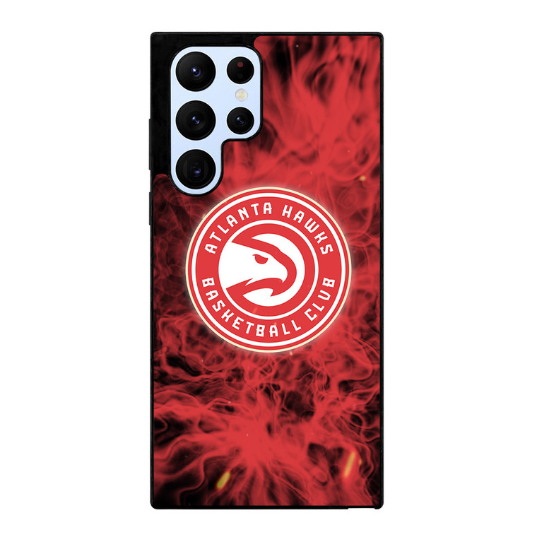 ATLANTA HAWKS BASKETBALL NBA FIRE Samsung Galaxy S22 Ultra Case Cover