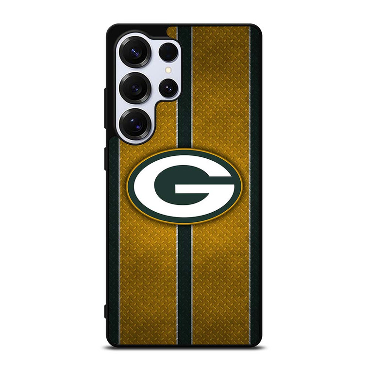 GREEN BAY PACKERS NFL METAL STRIPE Samsung Galaxy S25 Ultra Case Cover