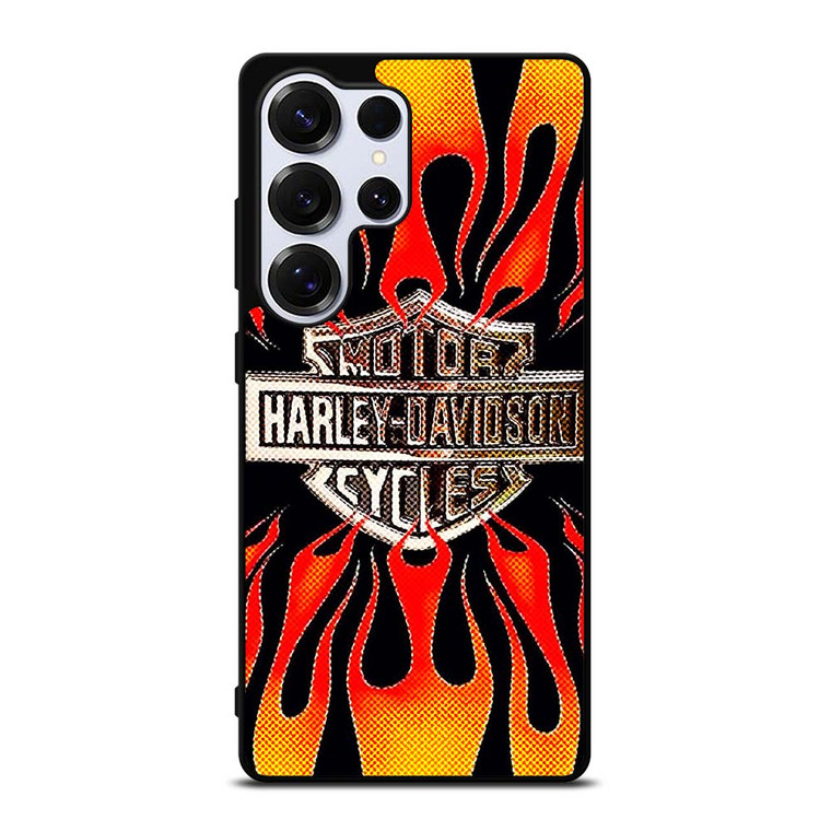 HARLAY DAVIDSON MOTOR FIRE LOGO Samsung Galaxy S25 Ultra Case Cover