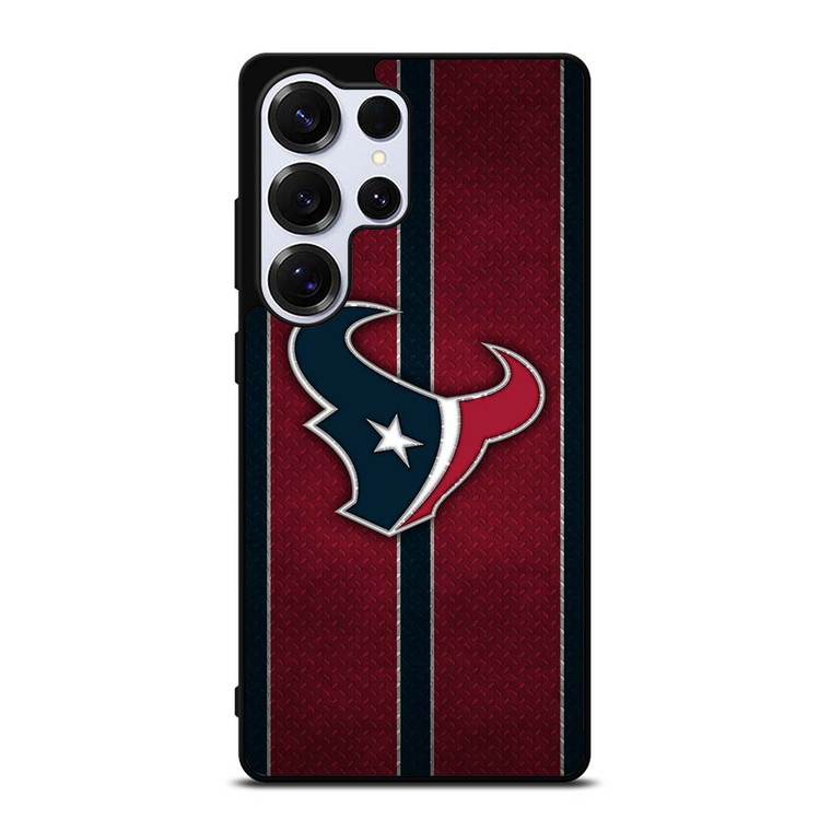 HOUSTON TEXANS NFL METAL STRIPE Samsung Galaxy S25 Ultra Case Cover