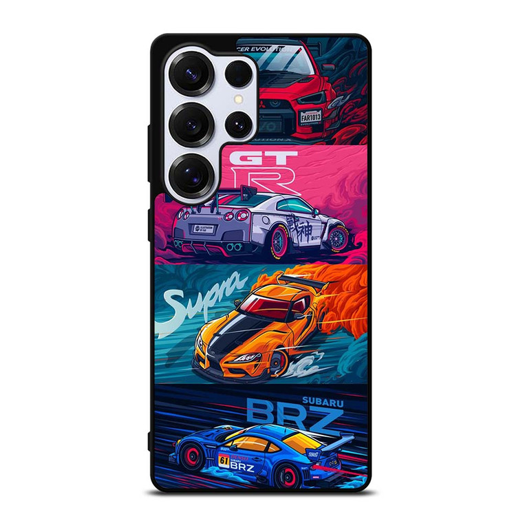 JAPAN RACING SPORTS CARS SUPRA GTR LANCER BRZ Samsung Galaxy S25 Ultra Case Cover