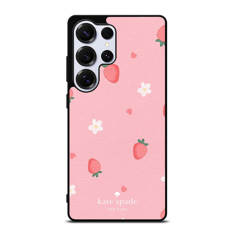 KATE SPADE NEW YORK LOGO STRAWBERRIES Samsung Galaxy S25 Ultra Case Cover