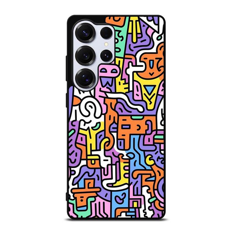 KEITH HARING ART COLORFUL STYLE Samsung Galaxy S25 Ultra Case Cover