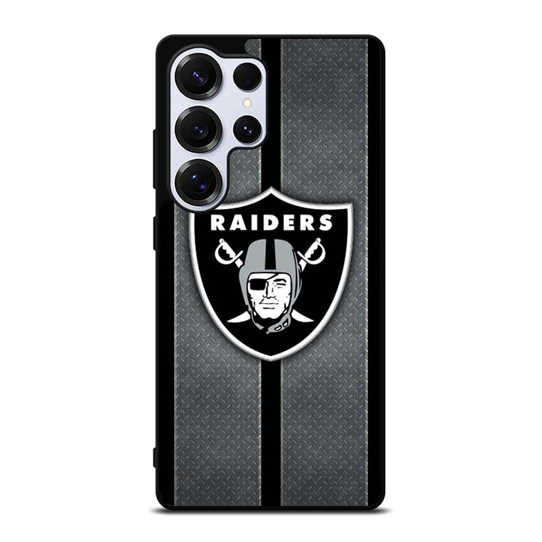 LAS VEGAS RAIDERS NFL METAL STRIPE Samsung Galaxy S25 Ultra Case Cover