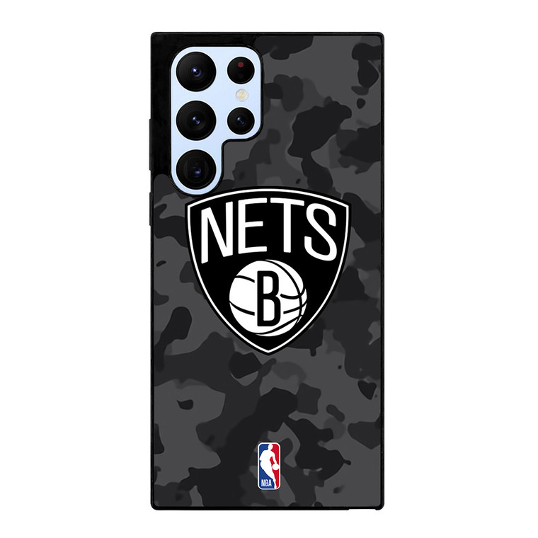 BROOKLYN NETS BLACK CAMO Samsung Galaxy S22 Ultra Case Cover