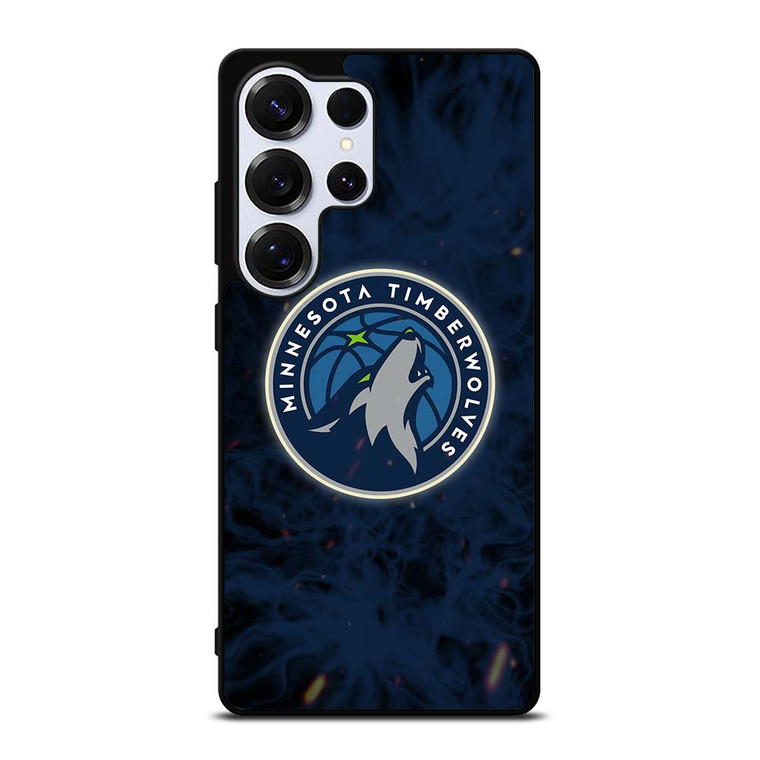 MINNESOTA TIMBERWOLVES BASKETBALL NBA FIRE Samsung Galaxy S25 Ultra Case Cover