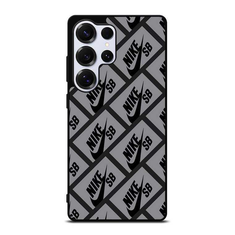NIKE SB SKATEBOARD BOX PATTERN GREY Samsung Galaxy S25 Ultra Case Cover