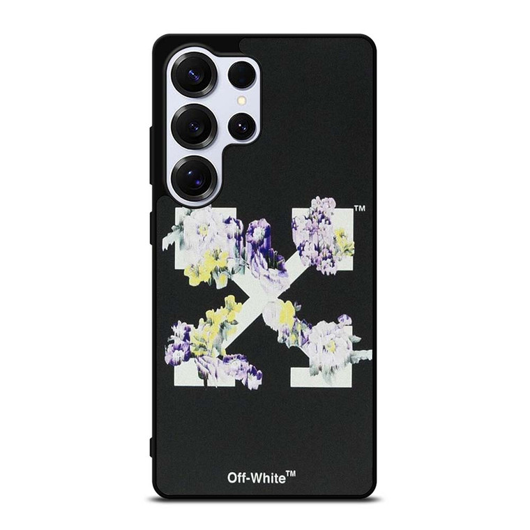 OFF WHITE FLORAL LOGO Samsung Galaxy S25 Ultra Case Cover