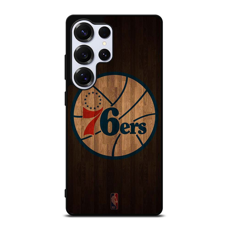 PHILADELPHIA 76ERS BASKETBALL COURT NBA Samsung Galaxy S25 Ultra Case Cover