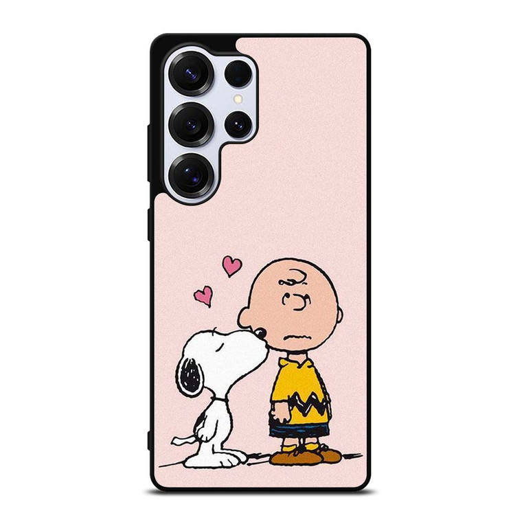SNOOPY CHARLIE BROWN LOVE Samsung Galaxy S25 Ultra Case Cover