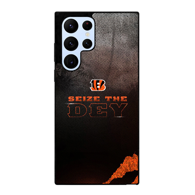 CINCINNATI BENGALS NFL FOOTBALL SEIZE THE DEY Samsung Galaxy S22 Ultra Case Cover