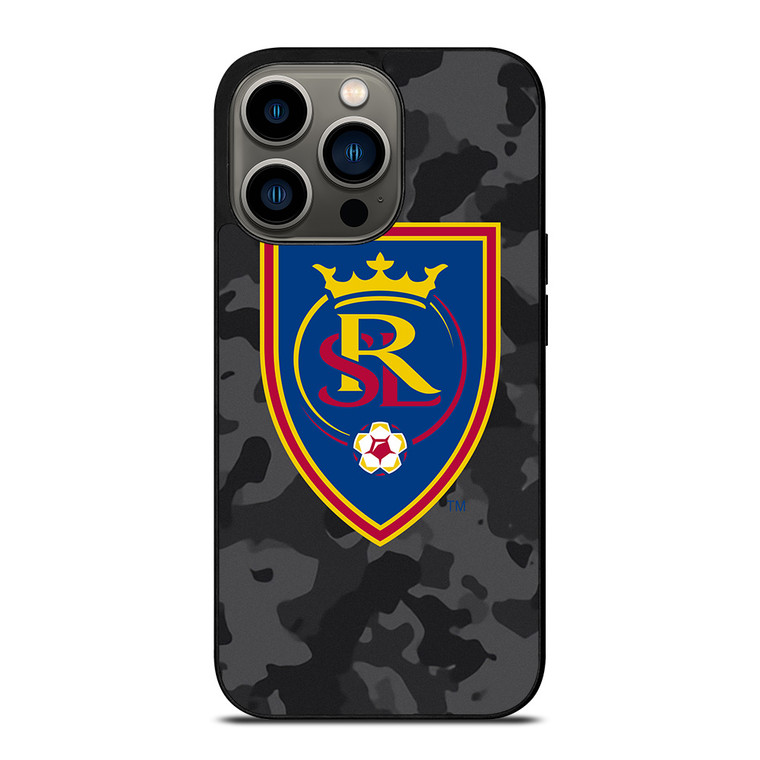 REAL SALT LAKE MLS BLACK CAMO iPhone 13 Pro Case Cover REAL SALT LAKE MLS BLACK CAMO iPhone 13 Pro Case Cover