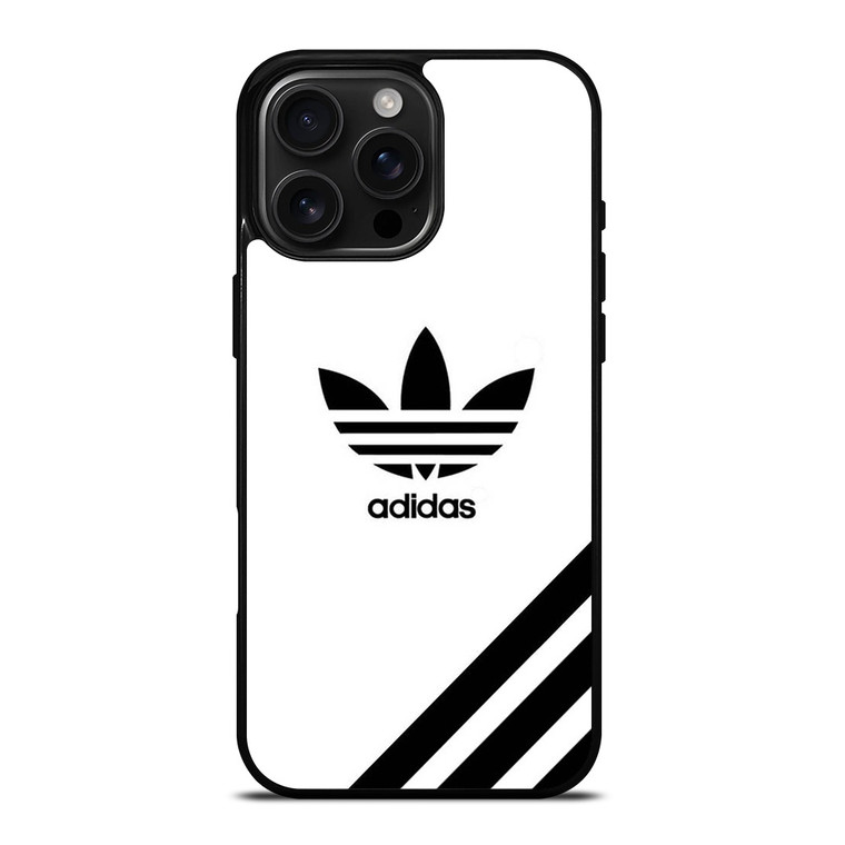 ADIDAS STRIPE BLACK iPhone 16 Pro Max Case Cover