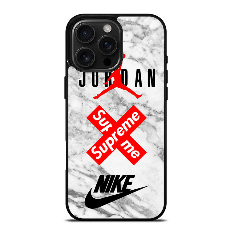 AIR JORDAN MARBLE SUPREME NIKE iPhone 16 Pro Max Case Cover
