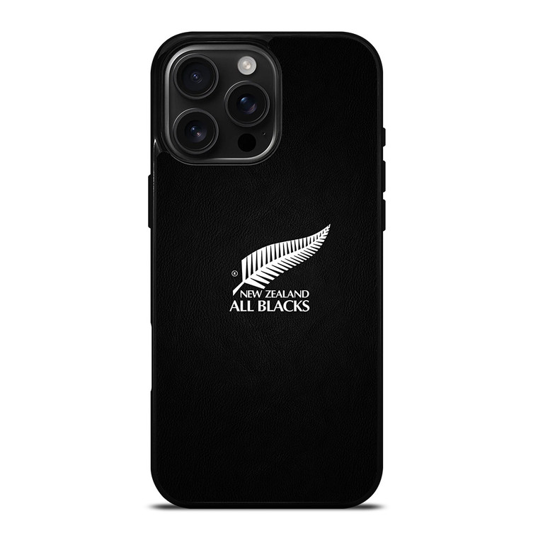 ALL BLACKS NEW ZEALAND LEATHER iPhone 16 Pro Max Case Cover