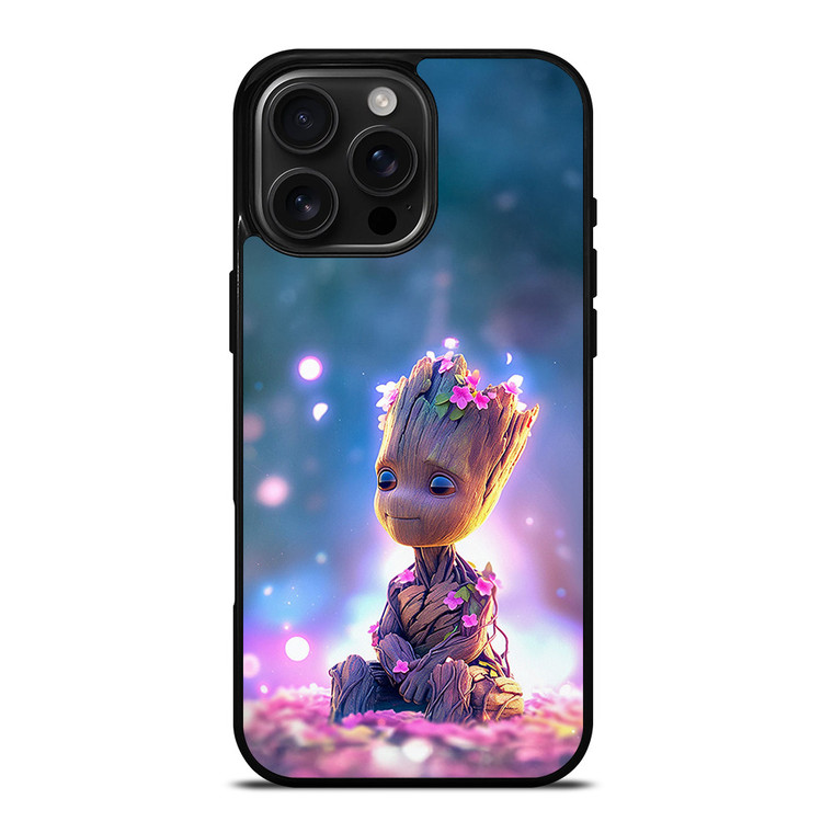 BABY GROOT FLOWER iPhone 16 Pro Max Case Cover