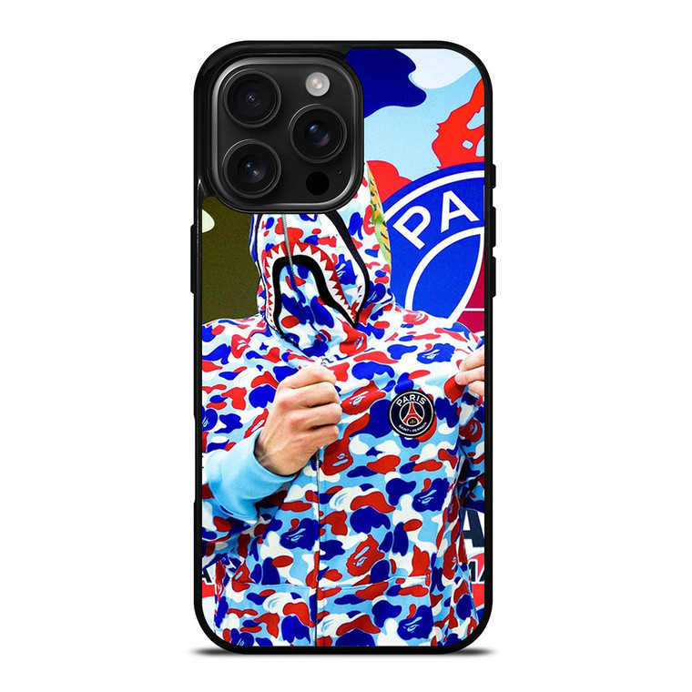 BAPE CAMO PARIS SAINT GERMAIN iPhone 16 Pro Max Case Cover